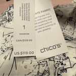 Chico's Chico’s Sanibel Eyelet Billow Sleeve Button Up Cotton Shirt Size 1 (8/10) Photo 10