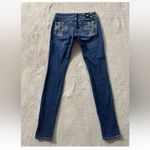 Miss Me Women's Low Rise Jegging Dark Wash Distressed Jeans Size 27 Photo 2