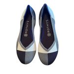 Rothy's The Flat Shoes Size 9 Navy Blue Gray Knit Pointed ballet flat Photo 1