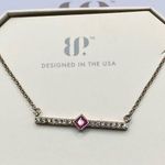Bomb Party Necklace RBP6575 “Pursuit of Happiness” LC Ice Crystal on Rhodium NWT Silver Photo 0