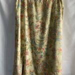 Talbots Floral Paisley Midi Pencil Wrap Skirt Casual Resort 14 Petite Photo 0