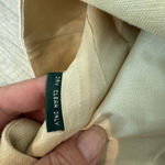 Ralph Lauren Lauren  Khaki 100% Linen Wide Leg Pants Side Zip Lagenlook NWT 12 Photo 7