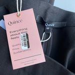 Quince  Ultra-Stretch Ponte Pintuck Ankle Pant Black Size Small NEW Photo 6