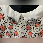 Lagogo Collared 3/4 Sleeve Floral Dress Orange Size M Photo 2