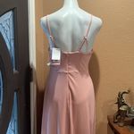 Bird Prey pink spaghetti strap long dress nwt Size L Photo 6