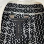 BCBGMAXAZRIA Knit Jacquard Queeny A-Line Skirt White Black Size Small Photo 3