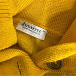 ANTONETTE Franz Haushofer Germany Yellow Black Dress Size 38 Merino Wool Gold Size M Photo 6