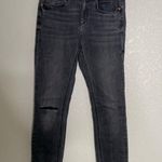 ZARA  Black Distressed Shark Bite Hem Jeans 4 Photo 2