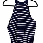 Aerie NEW Blue White Striped Halter Sweater Size S Photo 2