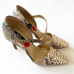 Jones New York Jones NY Faux Leather Reptile Print High Heel Shoes Size 7 Dressy Pointed Toe Photo 1