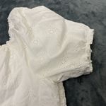 st. john's bay St. John’s Bay White Peasant Top XL Short Slv 100 % Cotton Boho Hippie Photo 7