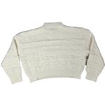 Area Stars Leila Sweater in Ivory M NWT Mock Neck Chic Faux Fur Fringe White Size M Photo 1