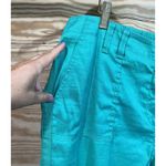 Chico's  Ultimate Fit Linen Blend Crop Pants Size 3 XL 16 Green Casual Vacation Photo 8