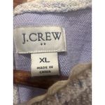 J. Crew Textured Knit cottage core Top Blue White Scalloped Trim Women's XL Photo 5