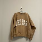The Bar Varsity Sweatshirt in Beige size Large (L) Photo 1