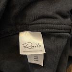 Rails  Kato Military Shirt Jacket Size Medium Charcoal Gray Stars Embroidered Photo 7