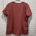 FIGS Technical Collection Women's Mauve Catarina Scrub Top V Neck Short Sleeve M Photo 2