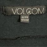 Volcom  Long Sleeve Cowl Neck Black Midi Dress One Pocket Cinched Artsy Skater XS Photo 2