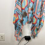 Johnny Was 100% Silk For Love and Liberty Sheer Gauze Handkerchief Kaftan Dress Photo 7