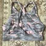 Fabletics Pink and Gray Camouflage Sports Bra Photo 2