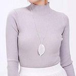 AUTUMN LEAF Delicate Gold Real Filigree Leaf Boho Necklace Fall Photo 0