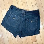 American Eagle  Black Linen Shorts with Tie Belt Size 2 Photo 3