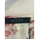 NWT REVOLVE X Bobi BLACK Los Angeles surplice wrap Floral Size Small NWT White Photo 4