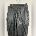 Princess Polly  Faux Leather Black Pants Straight Leg Size 4 Photo 6