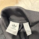 Adidas  Black Wide Leg Button Front Tie Waist Lace Inserts Jumpsuit Small Photo 3