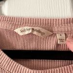 Soft Surroundings  Pink Floral Embroidered Thermal Bell
Cuff Top Small Photo 6