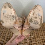 Gianni Bini Blush Pink Embroidered Zip Lace Up Heeled Booties Size 8.5 Photo 10