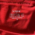 J.Crew  Holiday Crew Long Sleeve Tee Womens Sz Large Red Christmas Novelty Photo 5