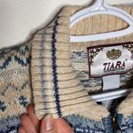 Tiara International  fair isle Nordic sweater size M Photo 60