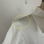 Alice + Olivia  White Boxy Short Sleeve Button Down Photo 5