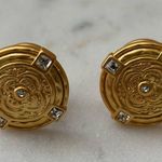 NWOT Julie vos Gold Stud Earrings Photo 1