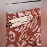 SO , Wrap Midi Skirt, Brown Pink Animal Print, Rayon, Boho Flowy Cottagecore Photo 4