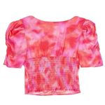 Leith  Pink Watercolor Crop Top Small Photo 1