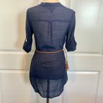Iz Byer Henley 3/4 Sleeve Tunic Top with Belt Size XS Photo 3