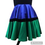 Renaissance Tricolor Halter Color Block Short Homecoming Dress Size 14 Photo 3