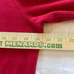 Hanes Hot pink velour velvet zip up mock neck sweatshirt L barbiecore Photo 1