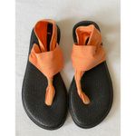 Sanuk ‎ Yoga Sling Sandals Thong Strappy Comfort Casual Orange Size 9 Photo 1