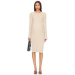 Hatch Lydia Sweater Dress Women 4 Pink Rib Knit Bump Friendly Feminine Maternity Size undefined Photo 2