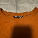 SheIn  Rusty Brown Boxy Long Sleeve Crop Sweatshirt Photo 2
