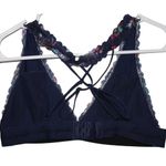 Victoria's Secret PINK  Blue White Orange Pink Green Purple Floral Bralette Sz S Photo 1