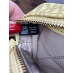 Michael Kors Jet Set Daisy Yellow W Gray MK Logo Zip Chain Strap Crossbody Bag Photo 8