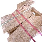 Red Valentino  Metallic Textured Boucle Peplum Jacket Shimmer Pink Tan IT 44 US 6 Photo 12