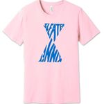 Bella Canvas  SLEATER KINNEY Triangles Pink T-shirt, Size 2X, Brand new Photo 0