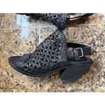 Eileen Fisher  Classic Black Rory Woven Leather Sandal Open Toe Shoes Womens 9 Photo 8