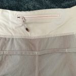 Lululemon  Run Speed Short Metallic Light Pink White‎ Gray 2-Way Stretch Size 6 Photo 5