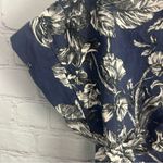 Adam Lippes  front tie button down floral cropped top USA size XS mother of pearl Photo 2